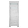 Internal Door, Undercut, Trame 80, right, silver oak