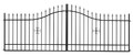 Double Swing Gate Steel 400 x 150 cm