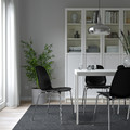 LIDÅS Chair, black/Sefast chrome-plated