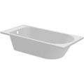 GoodHome Acrylic Bathtub Cavally 150x70 cm, white