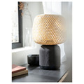 SYMFONISK Speaker lamp w Wi-Fi, bamboo shade