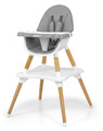 Milly Mally Highchair 2in1 Malmo Grey 6m+