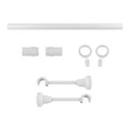 Curtain Rod GoodHome Anafi 19 mm 240 cm, matt white