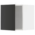 METOD Wall cabinet, white/Nickebo matt anthracite, 40x40 cm