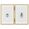 LERBODA Frame, gold-colour, 10x15 cm