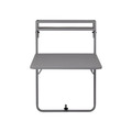 GoodHome Foldable Drop-Leaf Table Saba, grey