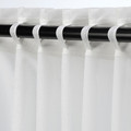 HILJA Curtains, 1 pair, white, 145x250 cm