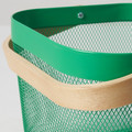 RISATORP Basket, dark green, 25x26x18 cm