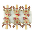 Christmas Decoration Clip Reindeer 4.8 cm 6pcs