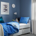 BLÅVINGAD Duvet cover and pillowcase, ocean pattern/blue, 150x200/50x60 cm