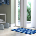 FRIMÄRKE Door mat, blue/light blue, 40x60 cm