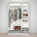 PAX Wardrobe combination, white, 150x58x236 cm