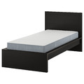 MALM Bed frame with mattress, black-brown/Vesteröy firm, 90x200 cm