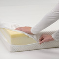 MALM Bed frame with mattress, white/Åbygda medium firm, 90x200 cm