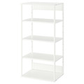 PLATSA Open shelving unit, white, 60x40x120 cm
