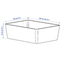 KUGGIS Box, white, 18x26x8 cm