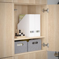 BESTÅ Storage combination with doors, Lappviken white stained oak effect, 120x40x192 cm