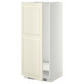 METOD High cabinet for fridge/freezer, white, Bodbyn off-white, 60x60x140 cm