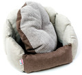 Diversa Dog Bed Miss Shell, small, beige-brown