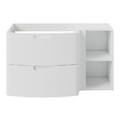 GoodHome Wash-basin Cabinet Himalia 105 cm, left, white