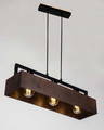 Pendant Lamp Dakota 3 x 60W E27, brown