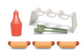 Dantoy Green Garden Hot Dog Set 2+