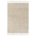 LENTÅTEL Rug, high pile, beige/handmade, 170x240 cm