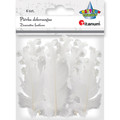 Decorative Feathers Curly 6pcs, white