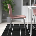 KARLPETTER Chair, Gunnared light brown-pink/Sefast chrome-plated