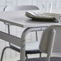GRÅSALA Table, grey/grey, 110x67x75 cm
