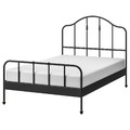 SAGSTUA Bed frame, black, Luröy, 140x200 cm