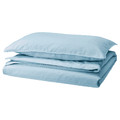 ÄNGSLILJA Duvet cover and pillowcase, blue-grey, 150x200/50x60 cm