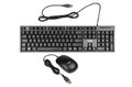 iBOX Wired Keyboard + Mouse IKMS606, black