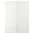 GRIMO Pair of sliding doors, white, 150x201 cm