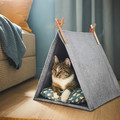 UTSÅDD Cat house, grey/felt