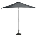 Garden Parasol Umbrella GoodHome Carambole 270 cm, grey