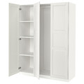 PAX / TYSSEDAL Wardrobe combination, white/mirror glass, 150x60x201 cm