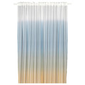 GLASÖRT Sheer curtain, 1 piece, grey-blue/dark beige, 300x300 cm