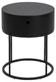 Nightstand Bedside Table Polo, black