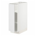 METOD Base cabinet with shelves, white/Stensund white, 30x60 cm