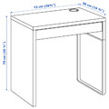 MICKE Desk, white, 73x50 cm