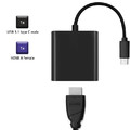 Qoltec USB Adapter Type C Male / HDMI female | 4K | 23cm