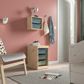 TROFAST Wall storage, light white stained pine/grey-blue, 32x21x30 cm