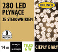 Christmas Lights LED Bulinex 280L 25 m, 8 modes, indoor/outdoor, warm white