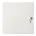 KALLAX Insert with a lock and door, white, 33x33 cm