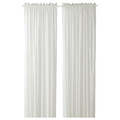 MUNKBOMAL Sheer curtains, 1 pair, white, 145x300 cm