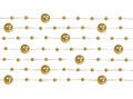 Decorative Pearl Garland 1.3m 5pcs, gold