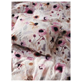 LÖNNHÖSTMAL Duvet cover and pillowcase, multicolour/floral pattern, 150x200/50x60 cm