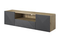 Wall-Mounted TV Cabinet Asha 167 cm, artisan/rivier stone mat