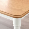 DANDERYD Dining table, oak veneer/white, 130x80 cm